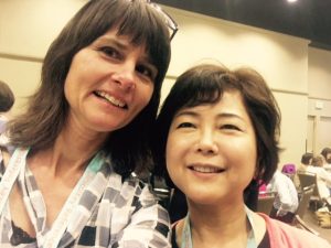 Andrea Harrow (Spring 2017 Professional Development Awardee) and Helen Chang (her roommate for MLA2017)